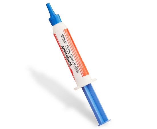 Флюс-гель для пайки алюминия, шприц 12 мл REXANT, фото 