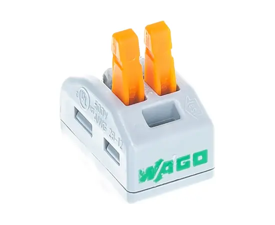 Соединительная клемма WAGO 222-412 (б/пасты на 2 провода), фото , изображение 6