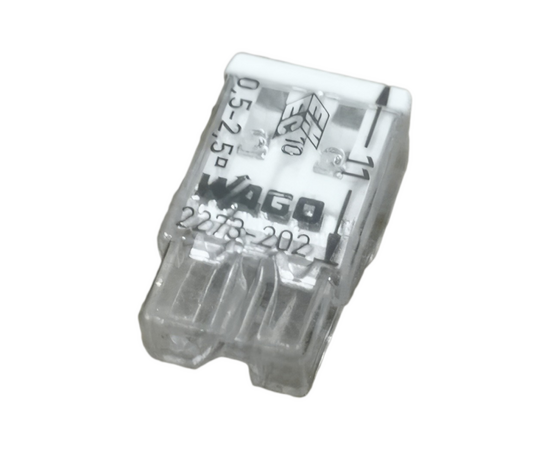 Соединительная клемма WAGO 2273-202 (б/пасты на 2 провода, плоская), фото , изображение 2