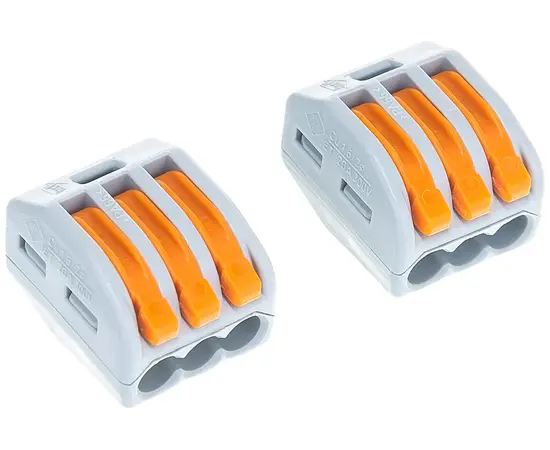 Соединительная клемма WAGO 222-413 (б/пасты на 3 провода), фото , изображение 2