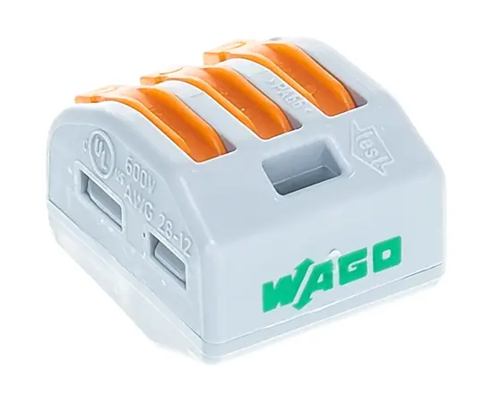 Соединительная клемма WAGO 222-413 (б/пасты на 3 провода), фото , изображение 3