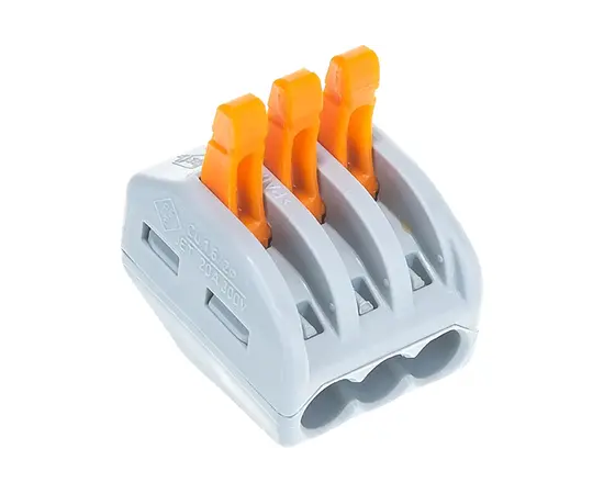 Соединительная клемма WAGO 222-413 (б/пасты на 3 провода), фото 