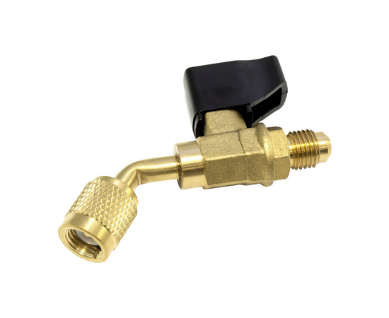 Вентиль-адаптер Value CV-05 (1/4" х 1/4" SAE, 45 градусов) (R22 x R22), фото , изображение 2