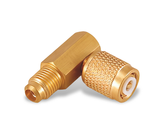 Адаптер Value V-03 (угол 90 гр., штуцер 5/16"-R410A; гайка 1/4"-R22), фото 