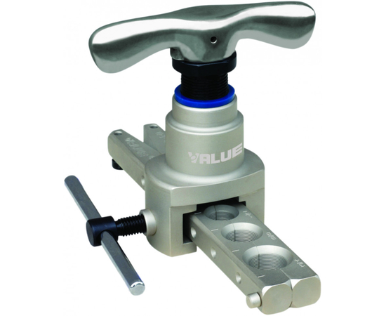 Набор инструментов Value VTB-5B-I (в кейсе: коллектор для R22,R134A,R407C,R410A; шланги; вальцовка; 2 трубореза; ример), фото , изображение 2