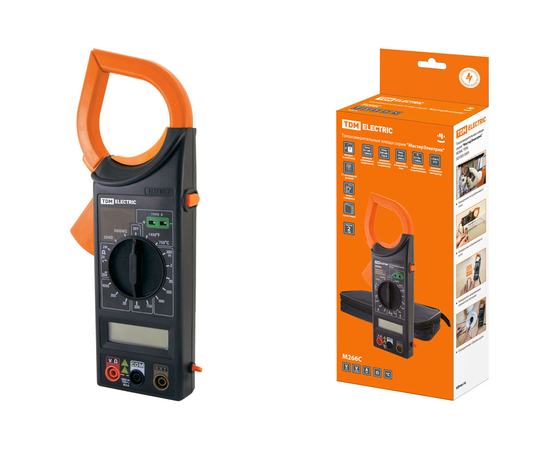 Клещи - мультиметр цифровой TDM - M266C, фото 