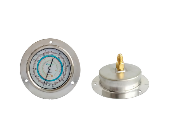 Мановакуумметр с глицерином Becool BCJL-NG-RC 80мм (R22; R134a; R404A; R407C) (021186), фото 