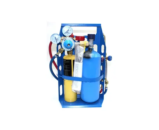 Переносной сварочный пост ПГСП 2/0,5 П (кислород 2 л / MAPP-газ 0,5 л), фото , изображение 2