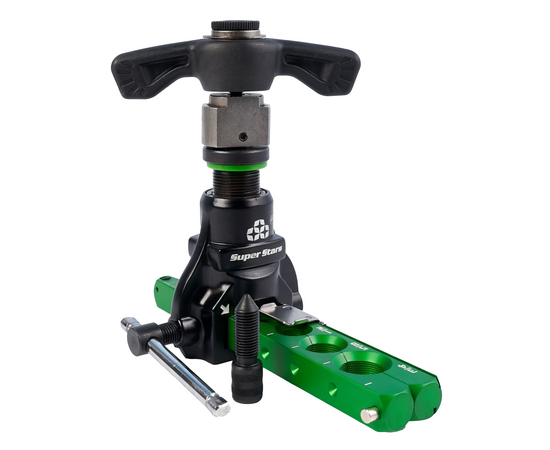 Вальцовка эксцентриковая с реверсом Ballu Super Stars ST-R806FT-L (1/4"-3/4"; 6-19мм; с труборезом и риммером в кейсе), фото , изображение 3