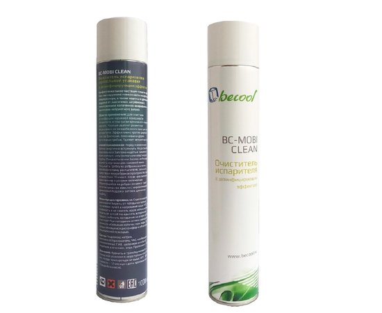 Очиститель испарителя Becool BC-MOBI CLEAN (очистка, дезинфекция; аэрозоль 1л.), фото 