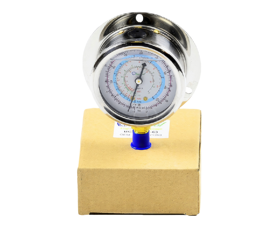 Манометр с силиконом Becool BCJH-NSI-63мм (R22; R134a; R404A; R407C) (021253), фото 