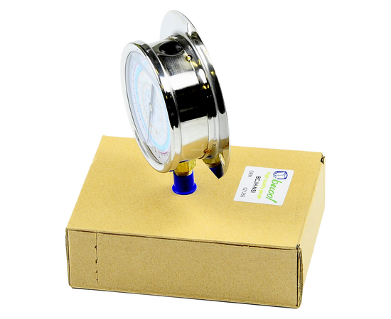 Мановакуумметр с силиконом BCJH-NSl-80 (R22; R134a; R404A; R407C, R507A) (021255), фото , изображение 2