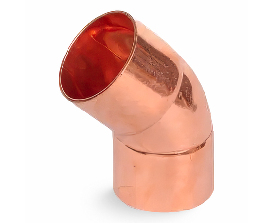 Угол 45° медный 1_5/8" ВП-ВП, фото 