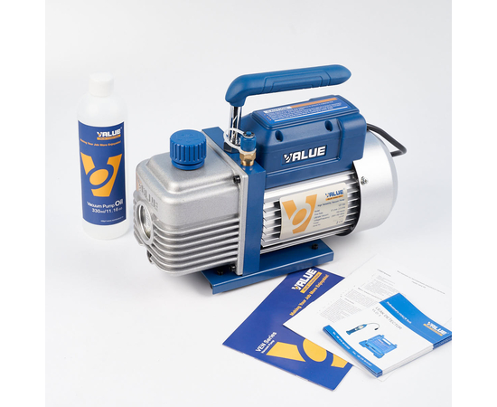 Вакуумный насос Value VE225N (2ст; 70 л/мин; 2 Па; 8.5 кг), фото , изображение 3