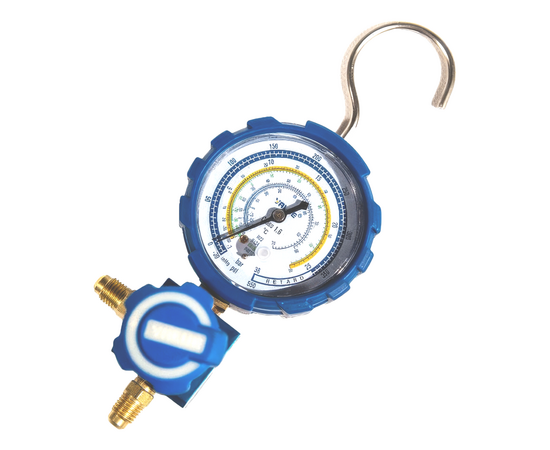 Манометрический коллектор Value VMG-1-U-L ( (R22, R134a, R407C; R410A; 1 вентильный, манометр низкого давления 68мм; без шлангов), фото , изображение 2