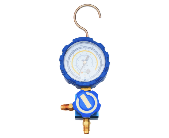 Манометрический коллектор Value VMG-1-U-L ( (R22, R134a, R407C; R410A; 1 вентильный, манометр низкого давления 68мм; без шлангов), фото , изображение 3