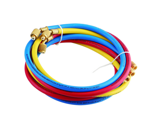 Манометрический коллектор Value VMG-2-R22-B with VHF-A (R22, R134a, R404A, R407C; 2-х вентильный в комплекте с быстросъёмными муфтами; шланги 1.2 м; манометры 68 мм; упак. кейс), фото , изображение 3