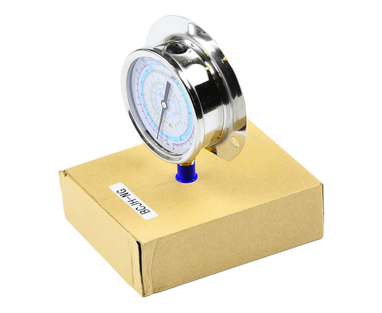 Манометр с глицерином Becool BCJH-NG 80мм (R22; R134a; R404A; R407C) (021181), фото , изображение 2