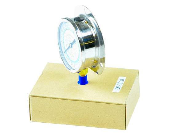 Мановакуумметр с глицерином Becool BCJL-NG 80мм (R22; R134a; R404A; R407C) (021182), фото , изображение 2