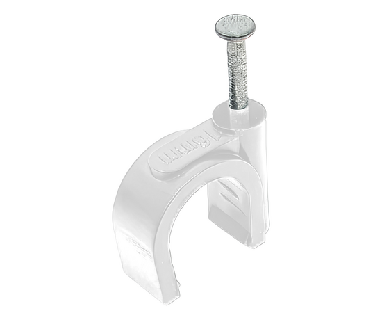 TDM Скоба 16 мм пластик круглая (50шт. / упак.), фото 