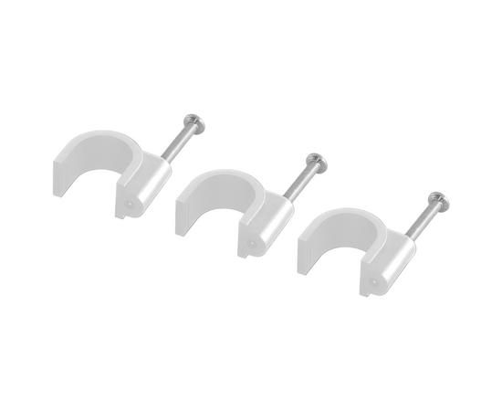 TDM Скоба 16 мм пластик круглая (50шт. / упак.), фото , изображение 2