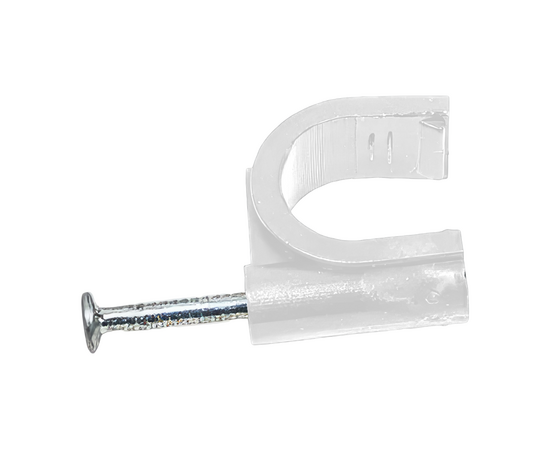 TDM Скоба 16 мм пластик круглая (50шт. / упак.), фото , изображение 5