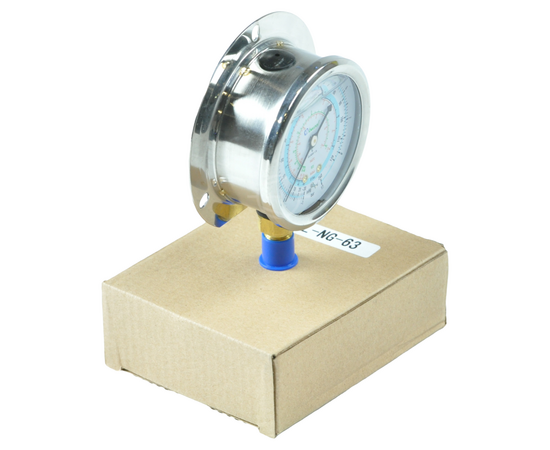 Мановакуумметр с глицерином Becool BCJL-NG-63мм (R22; R134a; R404A; R407C) (021188), фото , изображение 2