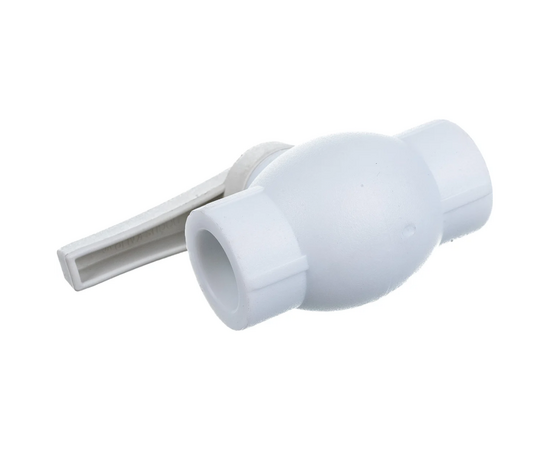 Кран Valfex шаровой 20мм белый, ЛАТУННЫЙ ШАР, фото , изображение 2