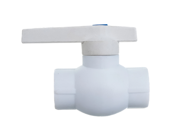 Кран Valfex шаровой 20мм белый, ЛАТУННЫЙ ШАР, фото , изображение 3