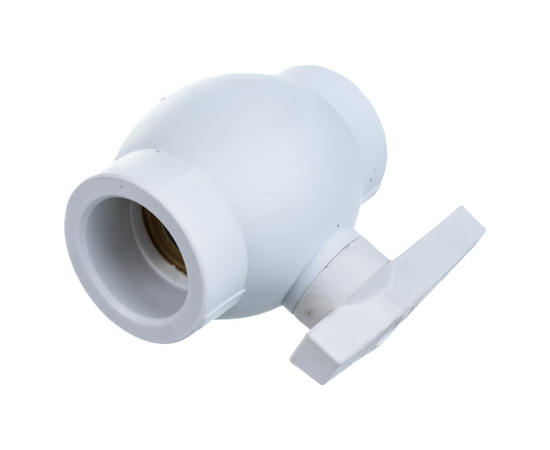 Кран Valfex шаровой 40мм белый, фото , изображение 2