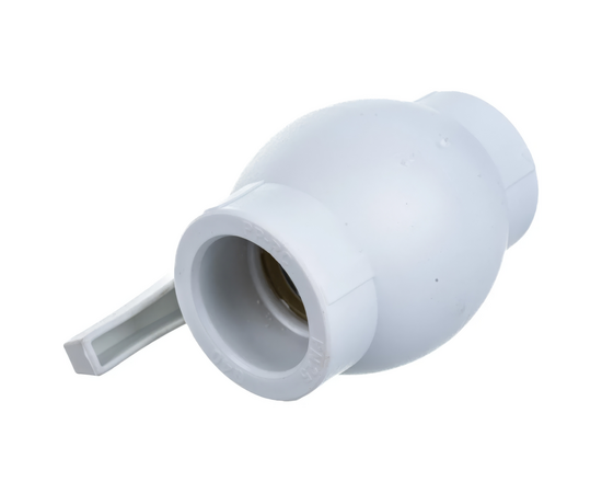 Кран Valfex шаровой 40мм белый, фото , изображение 3