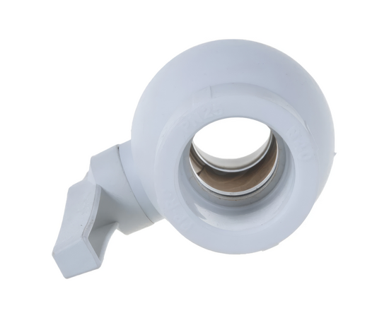 Кран Valfex шаровой 40мм белый, фото , изображение 4