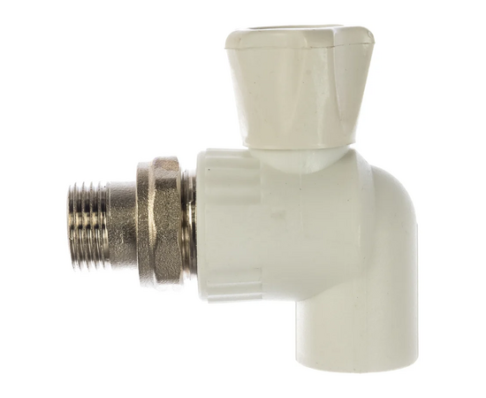 Вентиль Valfex радиаторный угловой 20х1/2 белый (10148020), фото 