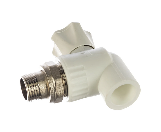 Вентиль Valfex радиаторный угловой 20х1/2 белый (10148020), фото , изображение 2