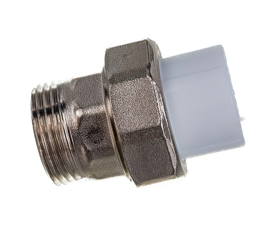 Муфта Valfex с американкой для радиатора наружная резьба 20 x 3/4" белая, фото 