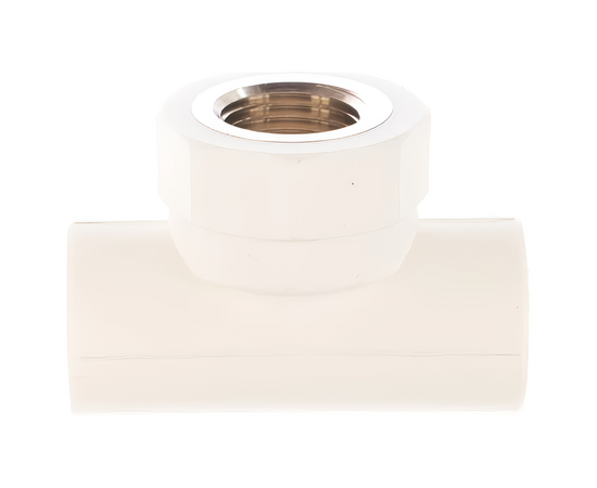 Тройник переходной Valfex с внутренней резьбой 25х3/4"х25 белый, фото 