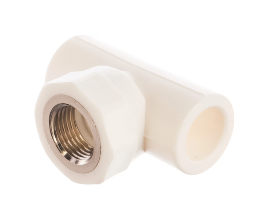 Тройник переходной Valfex с внутренней резьбой 25х3/4"х25 белый, фото , изображение 2