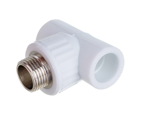Тройник переходной Valfex с наружной резьбой  25х1/2"х25 белый, фото 