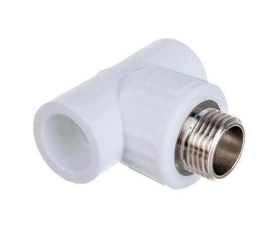 Тройник переходной Valfex с наружной резьбой  25х1/2"х25 белый, фото , изображение 2