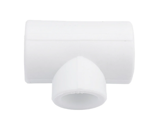 Тройник редукционный Valfex  25/20/25 белый, фото 