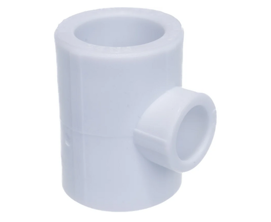 Тройник редукционный Valfex 32/20/32 белый, фото 