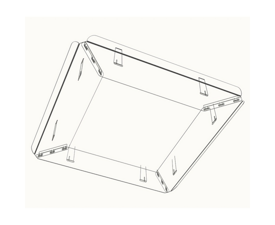 Экран-отражатель для кондиционера кассетного типа (Арт. 3-2) 600х700мм, фото , изображение 7