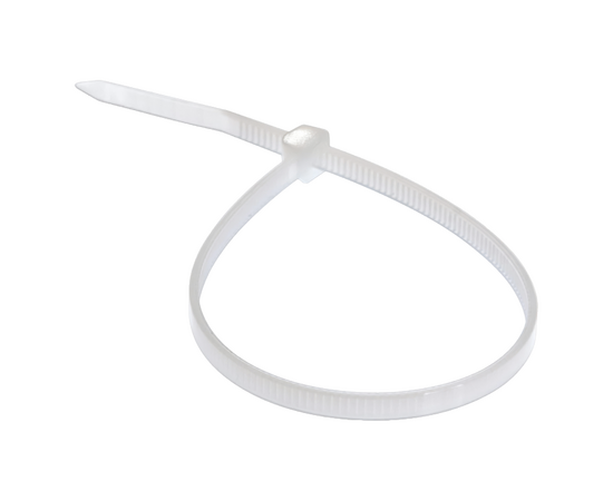 Хомут нейлоновый 2.5 х 100мм, БЕЛЫЙ, упаковка 100шт., фото , изображение 2