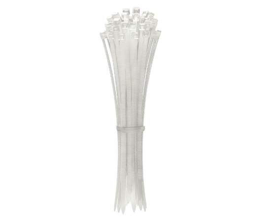 Хомут нейлоновый 3.6мм х 200мм, БЕЛЫЙ, упаковка 100шт., фото , изображение 3