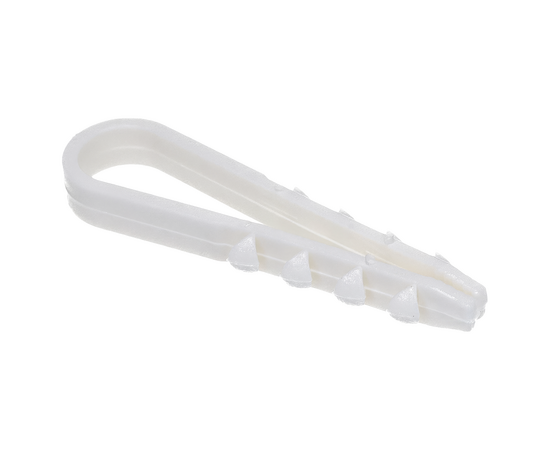 Дюбель-хомут круглый 5-10, белый, 45*6мм, упаковка 100шт, фото , изображение 2