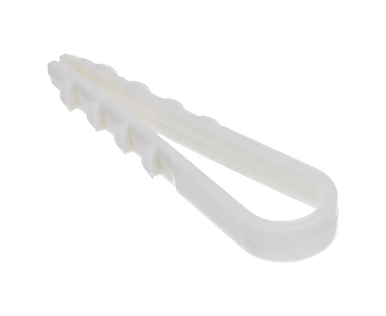 Дюбель-хомут круглый 5-10, белый, 45*6мм, упаковка 100шт, фото , изображение 3