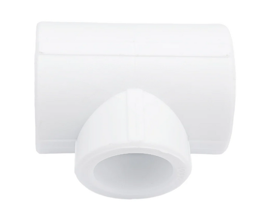 Тройник редукционный Valfex 40/32/40 белый, фото 