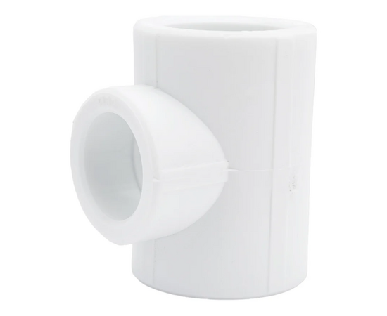 Тройник редукционный Valfex 40/32/40 белый, фото , изображение 2