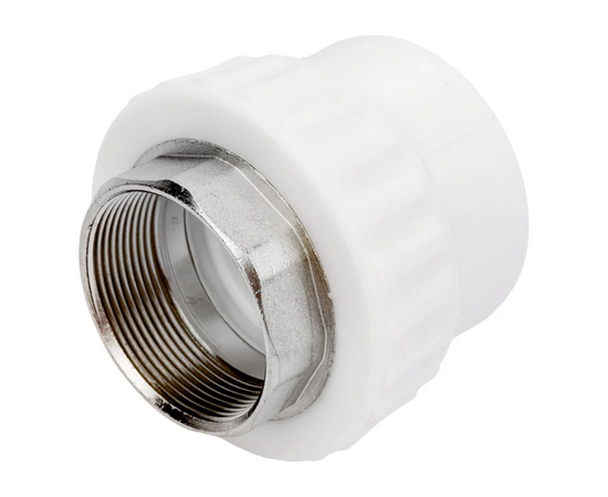 Муфта Valfex переходная с внутренней резьбой 32 x 1" под ключ, белая, фото 