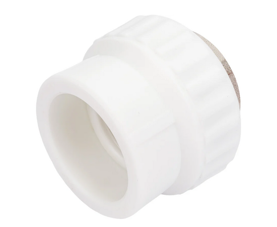 Муфта Valfex переходная с внутренней резьбой 32 x 1" под ключ, белая, фото , изображение 2